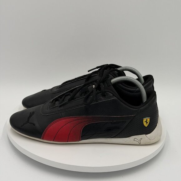 Puma Scuderia Ferrari Race R-Cat Motorsport Shoes Black Red Men’s Size 10 - Picture 1 of 8